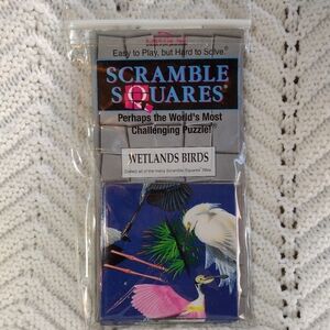 Scramble Squares Wetlands Birds 9  Piece Puzzle B Dazzle Granny Chic Funky VTG